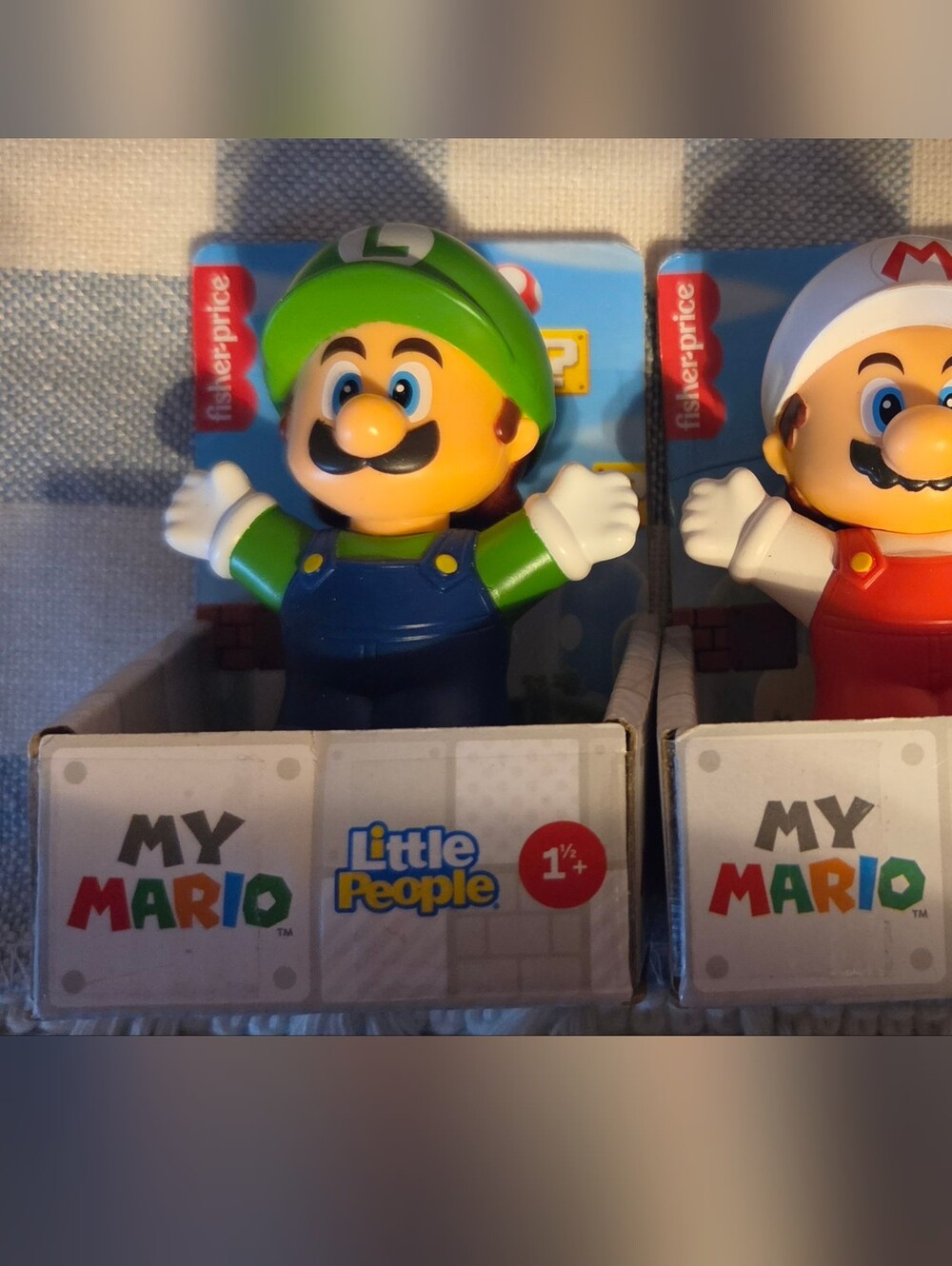 Fisher-Price Little People My Fire Mario And Luigi Figure, New